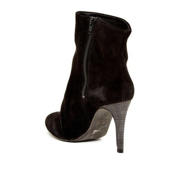 Free People Suede Zip Ankle Boots Black Fairfax Size 8 US 38 EUR New In Box - Picture 4 of 12